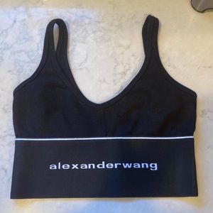 Alexander Wang Elastic Ribbed Jersey Bra